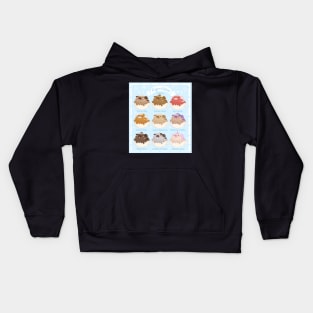 Pug Cake Menu Kids Hoodie